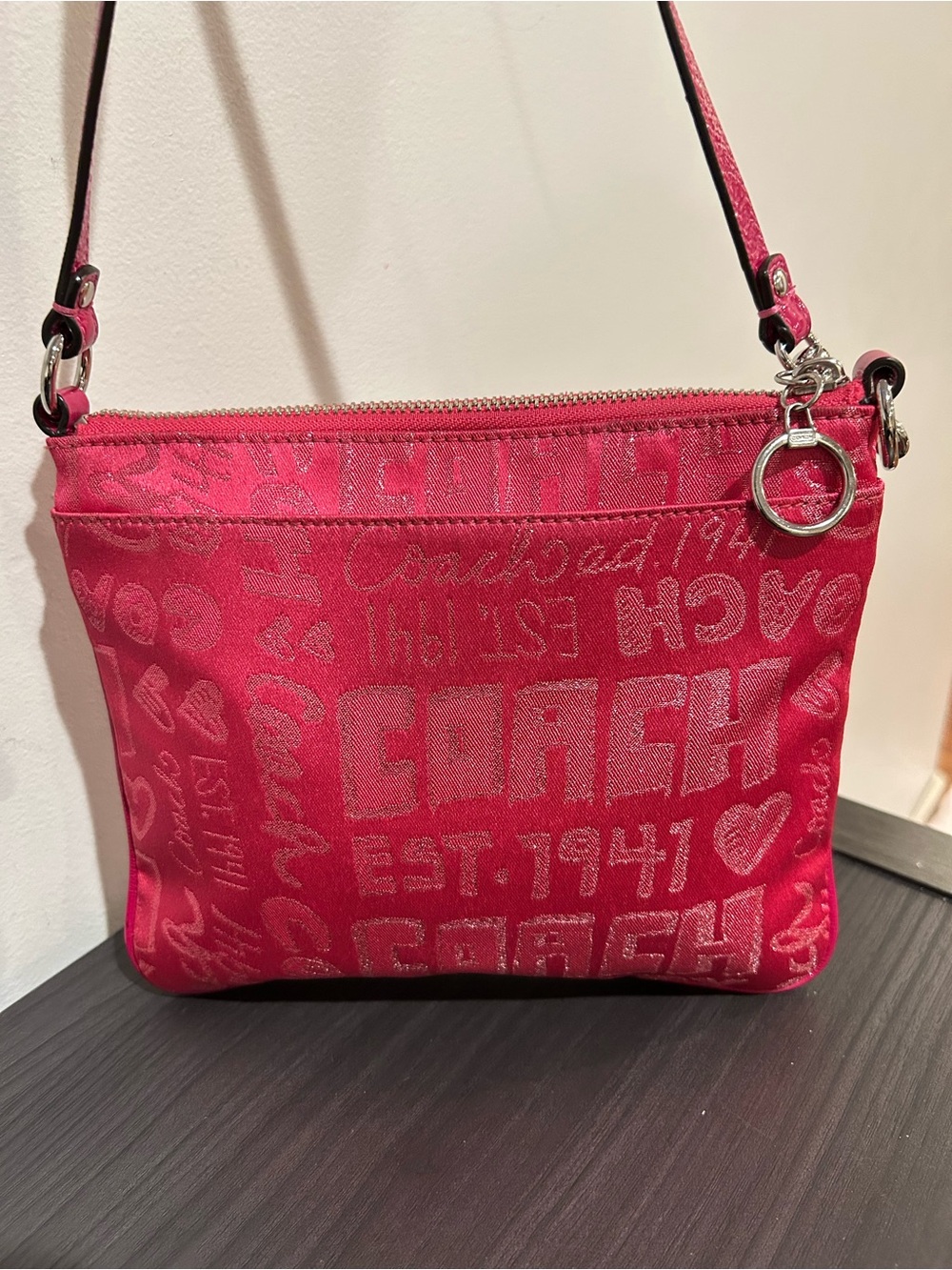 Coach Poppy Story Patch Crossbody bag EUC - Picture 3 of 11